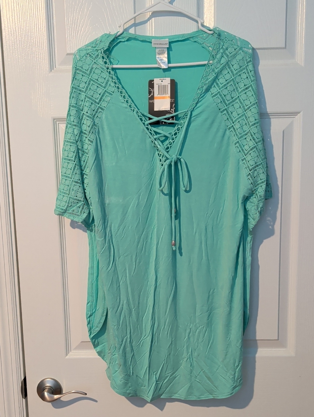 Small Teal Blue Beach Coverup NWT